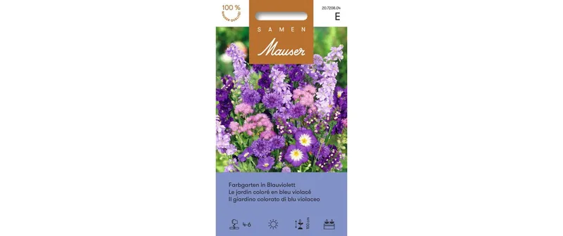 Samen Mauser Saatgut Farbgarten in Blauviolett