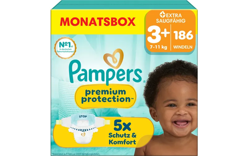 Pampers Windeln Premium Protection Grösse 3+