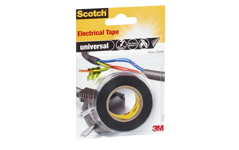 Scotch Isolierband Universal, 15 mm x 10 m, 1 Rolle, nero