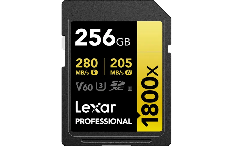 Lexar SDXC-Karte Professional 1800x Gold Series 256 GB