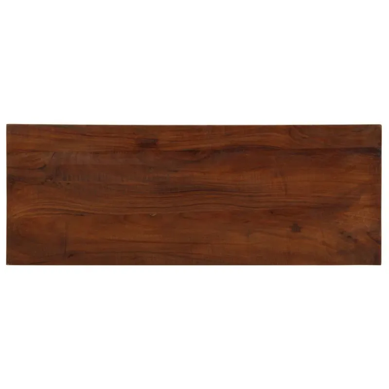 Tischplatte 80x20x3,8 cm Rechteckig Altholz Massiv