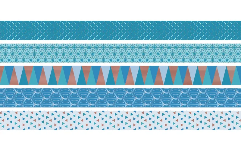 Heyda Washi Tape Triangle Azur blue