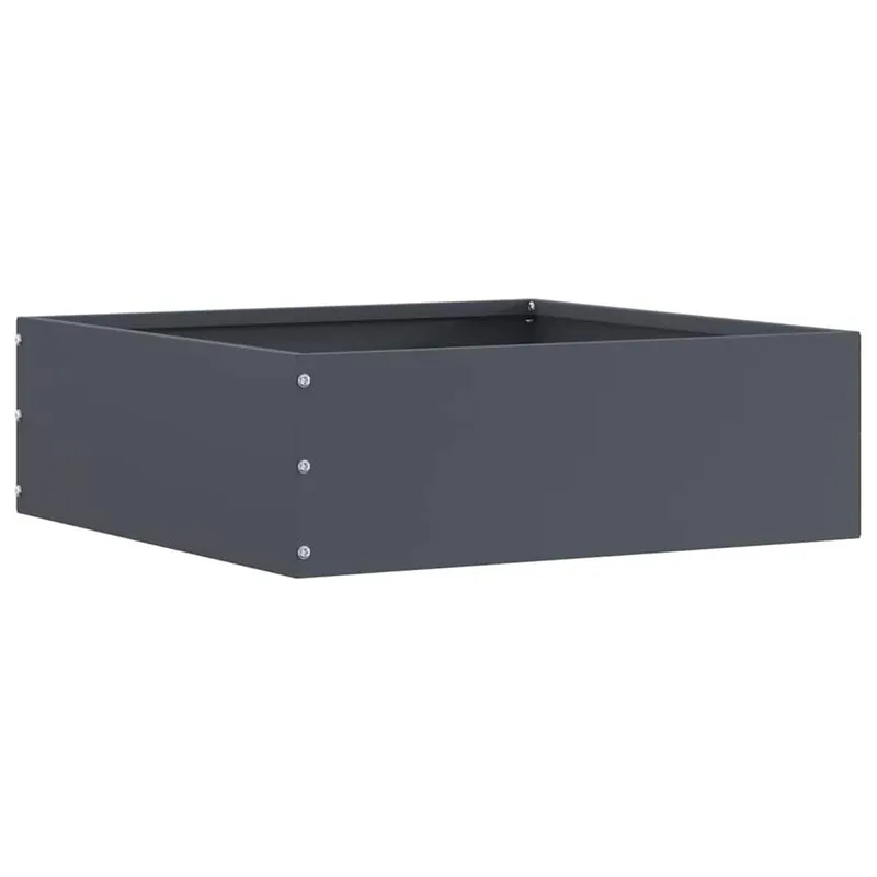 Rasenkante 40 x 40 x 13 cm Stahl antracite