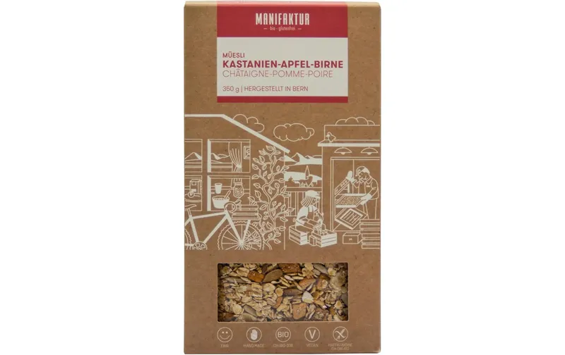 Manifaktur Müesli Kastanien-Apfel-Birne 350 g