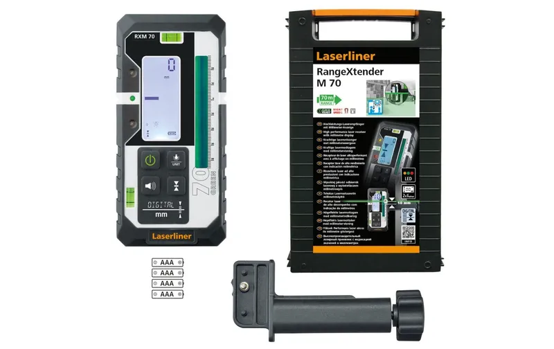 Laserliner Laserempfänger RangeXtender M70 für grüne Linienlaser