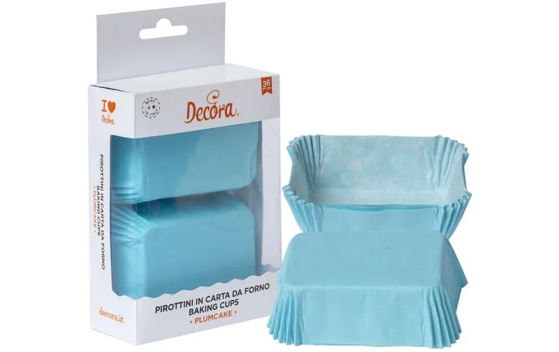Decora Mini-Cake-Backform 36 pieces, Hellblau