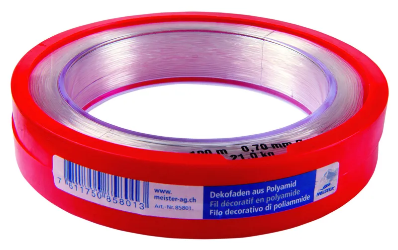 Meister Dekorationsfaden Ø 0.7 mm, 100 m, 21 kg, transparent