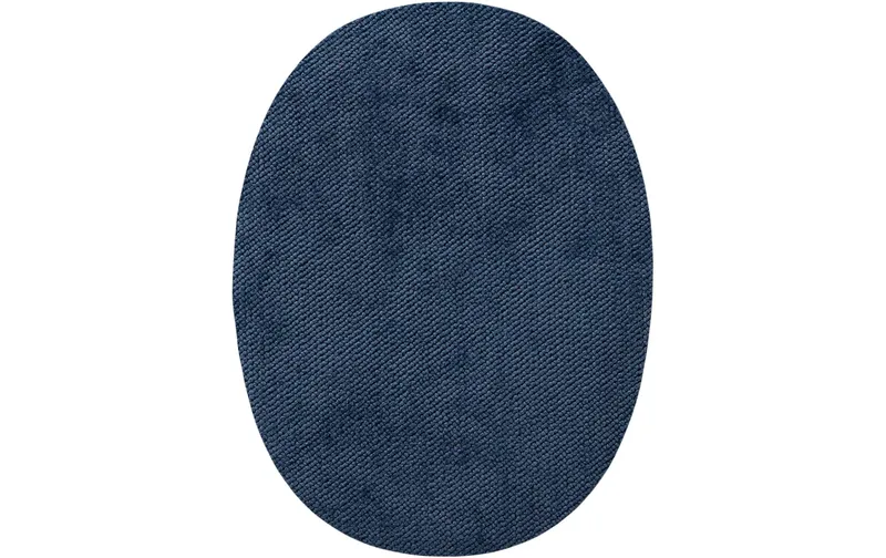 Mono-Quick Flickstoff Oval 8.5 x 11.2 cm Marine, 2 Stück
