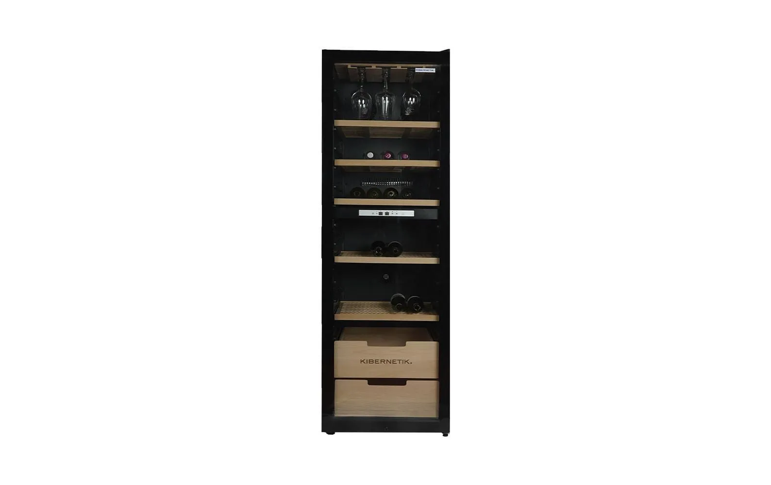 Kibernetik Weinklimaschrank WKH448D Schwarz, Rechts
