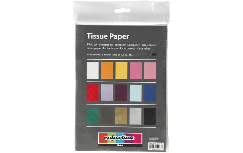 Creativ Company Seidenpapier 50 x 70 cm, 30 Blatt, multicolour