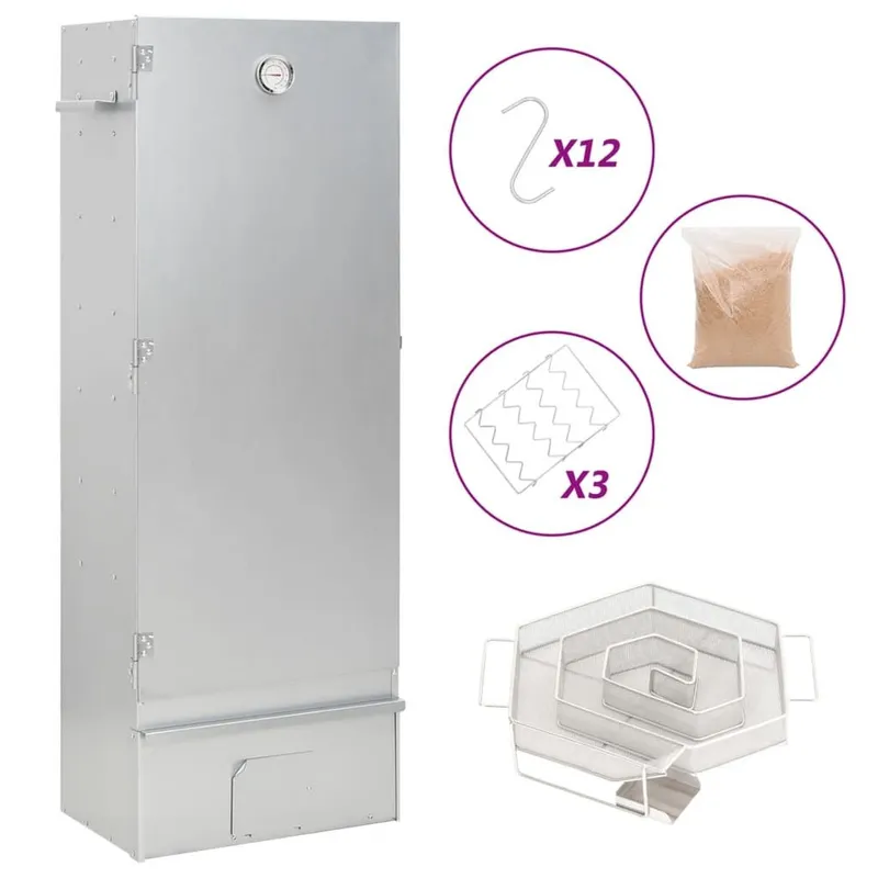 Räucherofen con Kaltrauchgenerator acciaio zincato