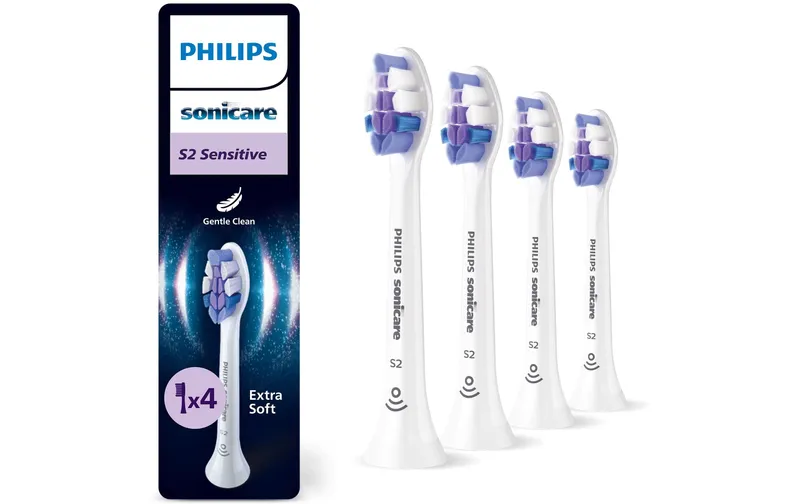 Philips Zahnbürstenkopf Sonicare Sensitive HX6054/87 4 Stück