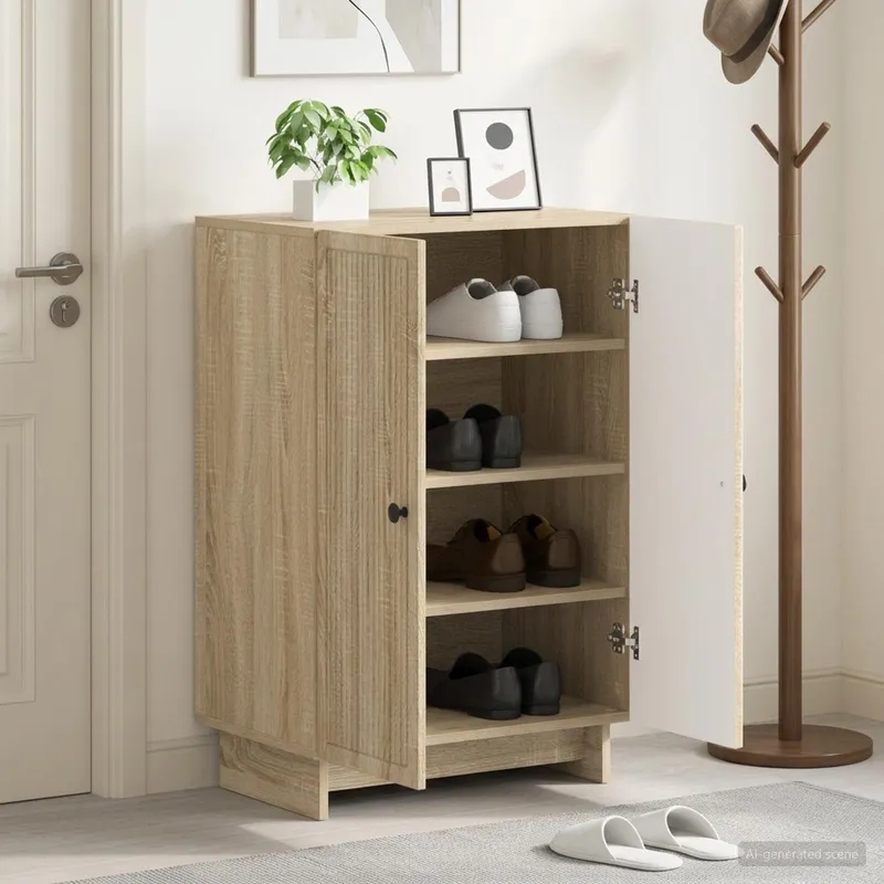 Schuhschrank EDE 59,5 x 39,5 x 90 cm derivato del legno Sonoma-Eiche