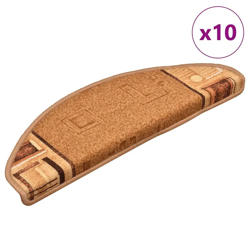 Stufenmatten Selbstklebend 10 Stk. 65x21x4 cm Beige