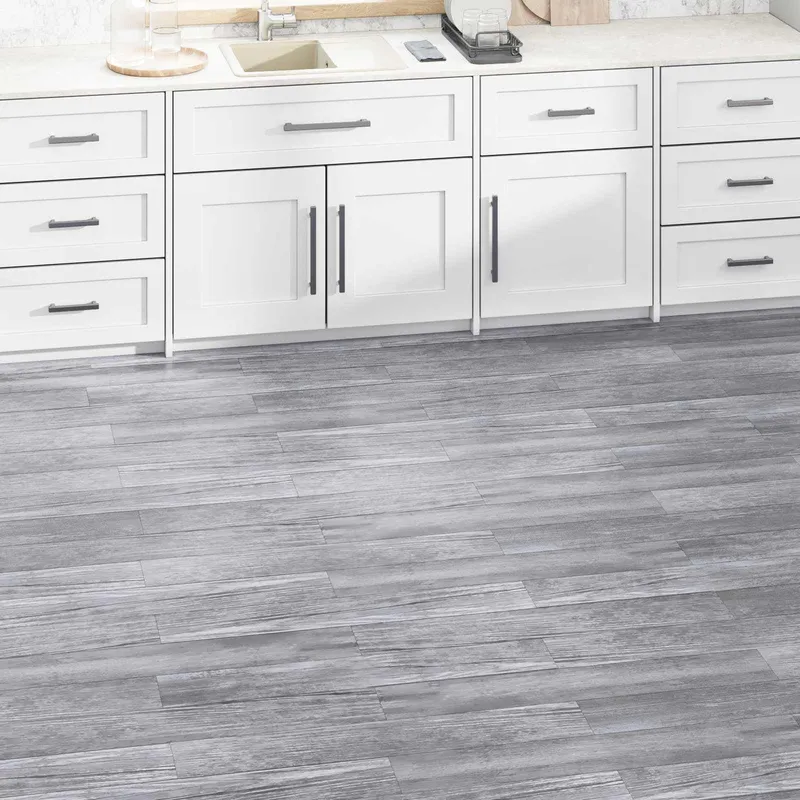 Bodenplanken Mattes Holzgrau 5,02 m² 36 Stk. PVC