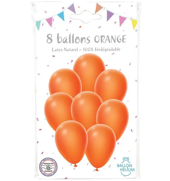 Ballons orange 30 cm