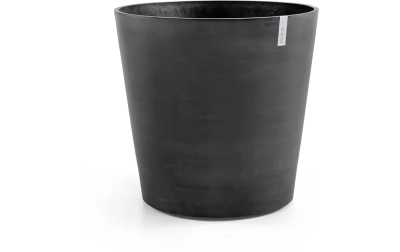 Ecopots Blumentopf Amsterdam Wheels Ø 60 cm Schwarz