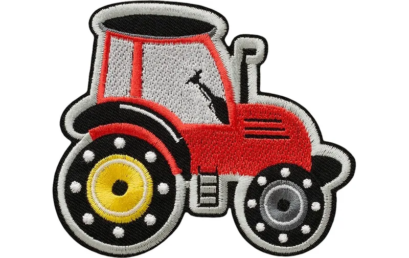 Mono-Quick Aufbügelbild Basic Traktor rosso, 1 pezzi