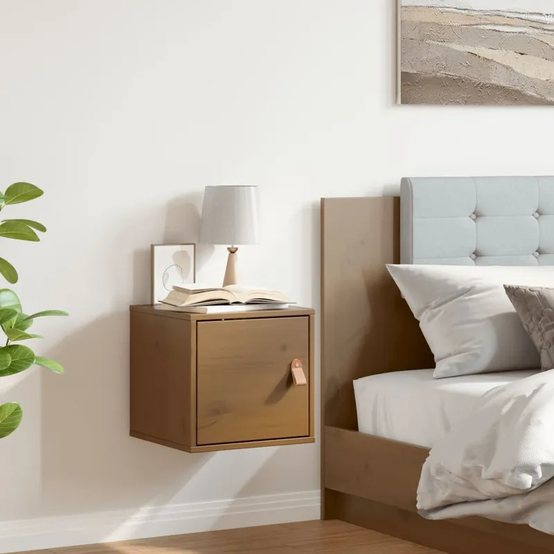 Wandschrank Honigbraun 31,5x30x30 cm solid pine wood