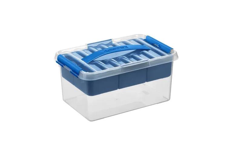 Sigma Home Aufbewahrungsbox Q-Line blue, Volumen: 6 l