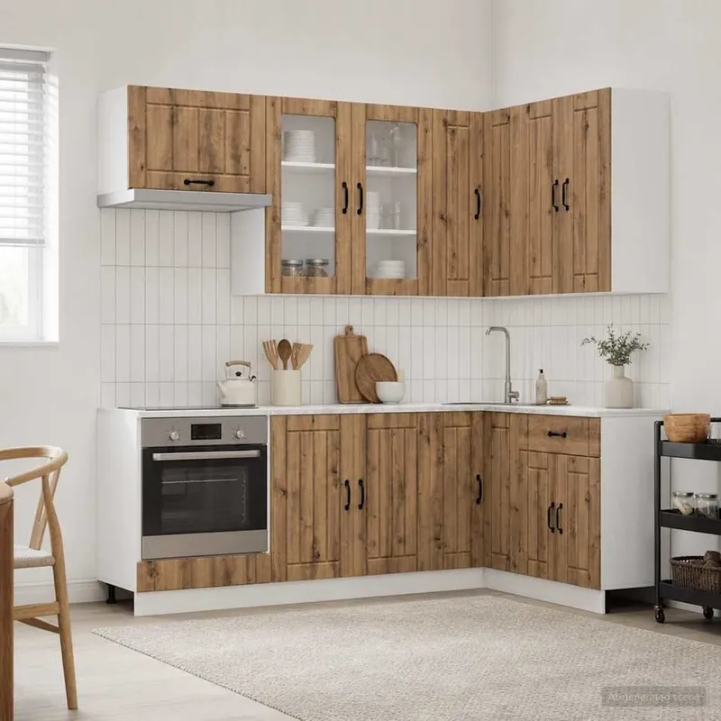 Kücheneinheit LUCCA 8 stk. Artisan-Eiche engineered wood
