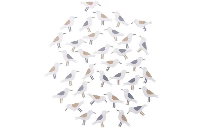 Rico Design Streudeko Möwen natur 36 pieces