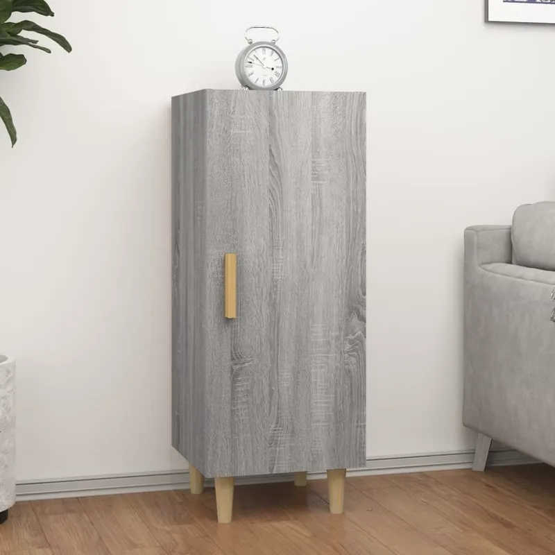 Sideboard grigio Sonoma 34,5x34x90 cm derivato del legno
