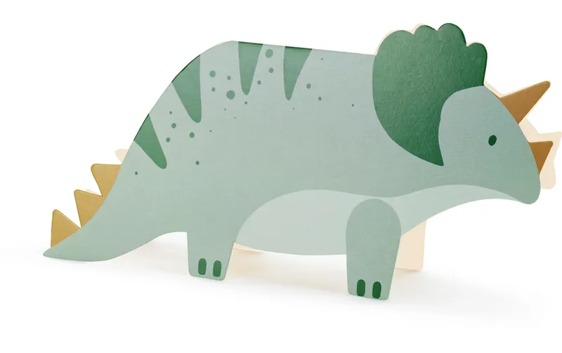 Partydeco Einladungskarte Triceratops 6 pièces