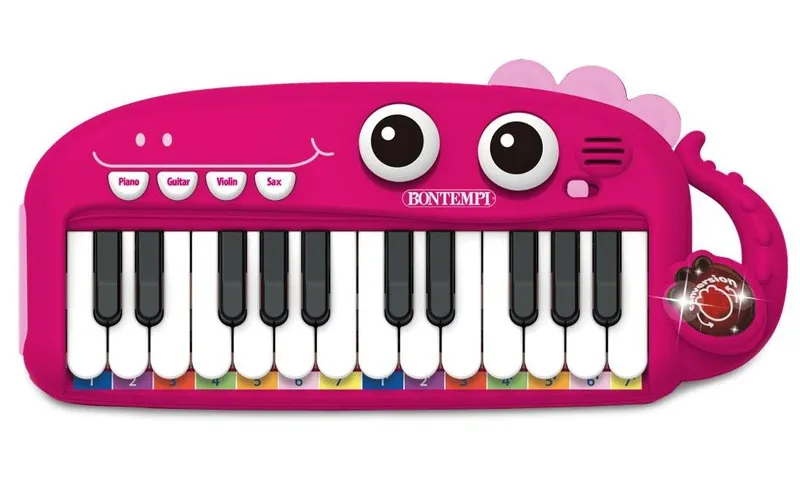 Bontempi Musikinstrument Elektronik-Keyboard pink 24 Tasten