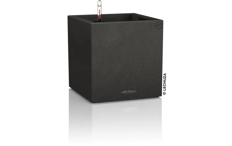 Lechuza Blumentopf Canto Stone 30 low, Schwarz