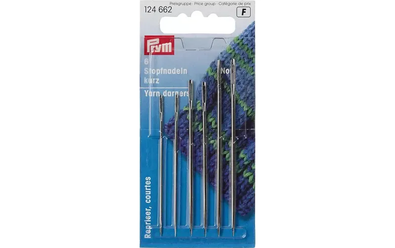 Prym Stopfnadel Nr. 5/0-1/0, 6 pièces