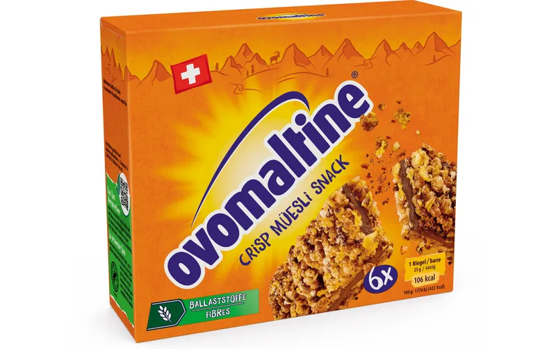 Ovomaltine Riegel Crisp Müesli Snack 6 x 25 g
