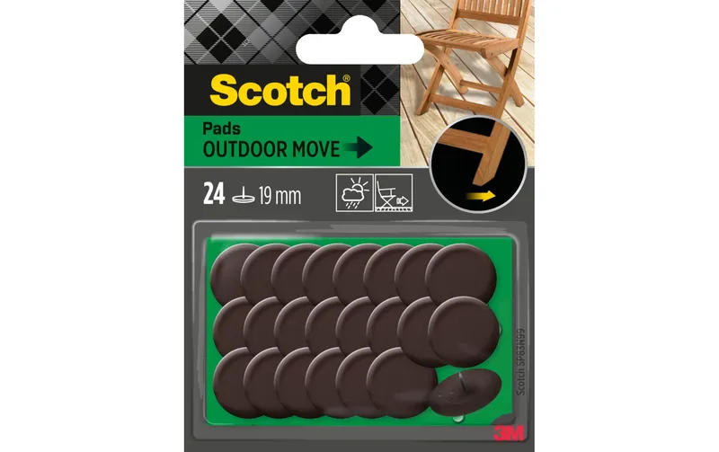 Scotch Outdoor, Ø 19 mm, Braun, 24er Pack