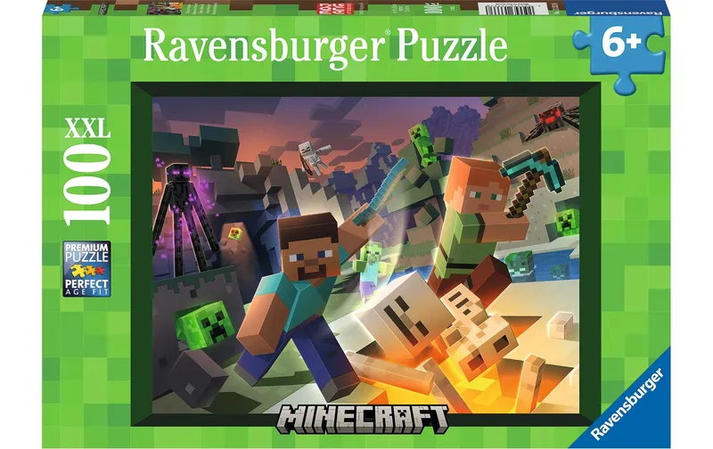 Ravensburger Puzzle Monster Minecraft 100 XXL Teile