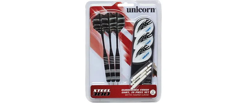 Unicorn STEEL TIP S300 - 22g, Schwarz