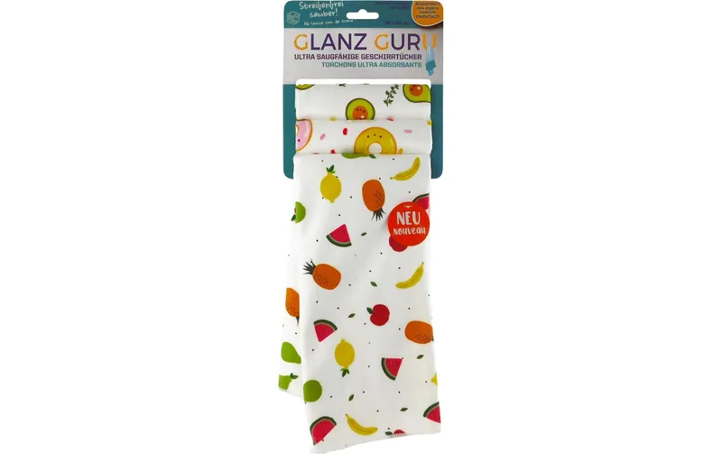 CPC Geschirrtuch-Set Glanz Guru «Genuss» multicolore