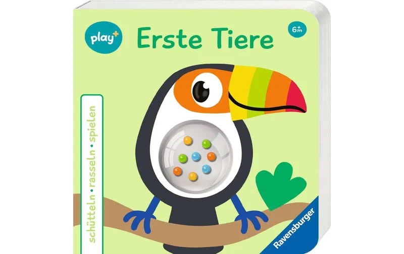 play+ Bilderbuch schütteln, rasseln, spielen: Erste Tiere