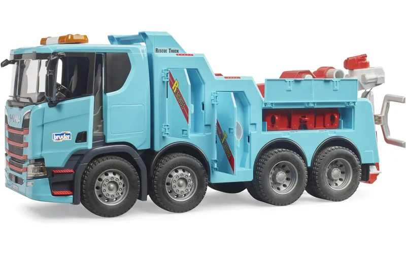 Bruder Spielwaren Scania Super 560R Berge- and Abschlepp-LKW with L+S Modul