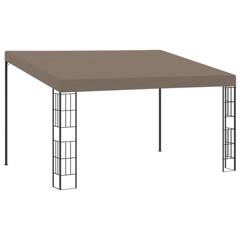 Wand-Pavillon 4x3 m Taupe tessuto