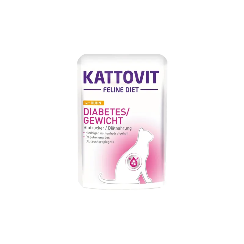 Kattovit Nassfutter Diabetes Huhn, 85 g