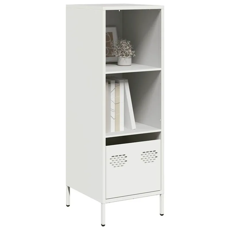 Highboard bianco 35x39x103,5 cm Stahl