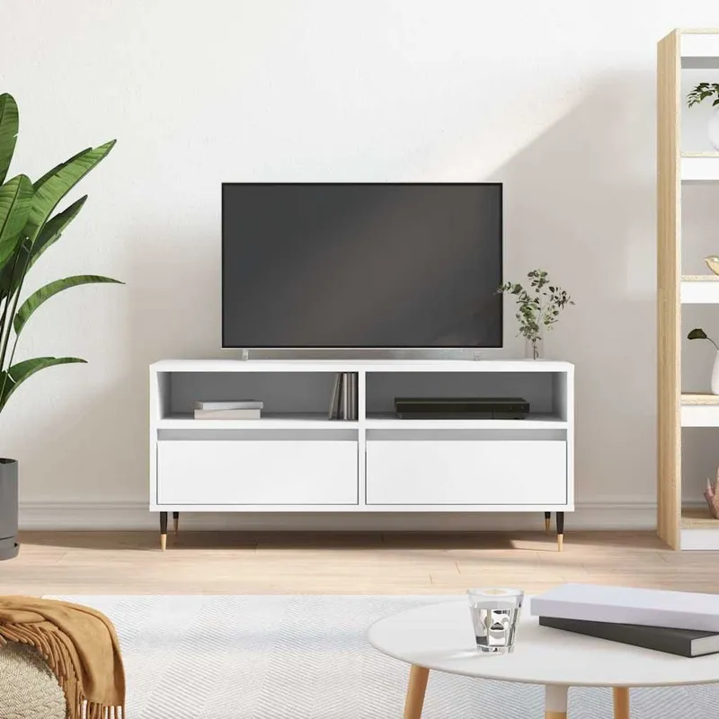 TV-Schrank bianco 100x34,5x44,5 cm derivato del legno