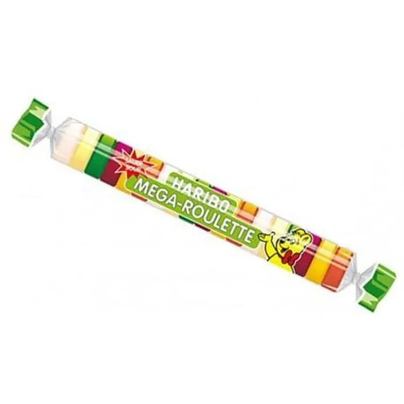 Haribo Fruchtgummi-Rolle Mega Roulette Sauer 45 g