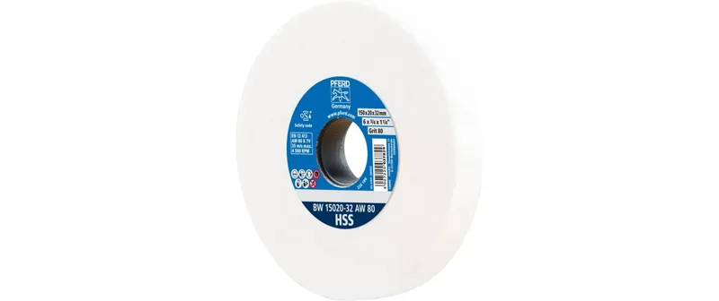Pferd Schleifbockscheiben HSS Ø 150 x 20 mm Bohrung-Ø 32 mm A80
