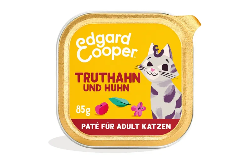 Edgard & Cooper Nassfutter Adult Truthahn & Huhn, 16 x 85g