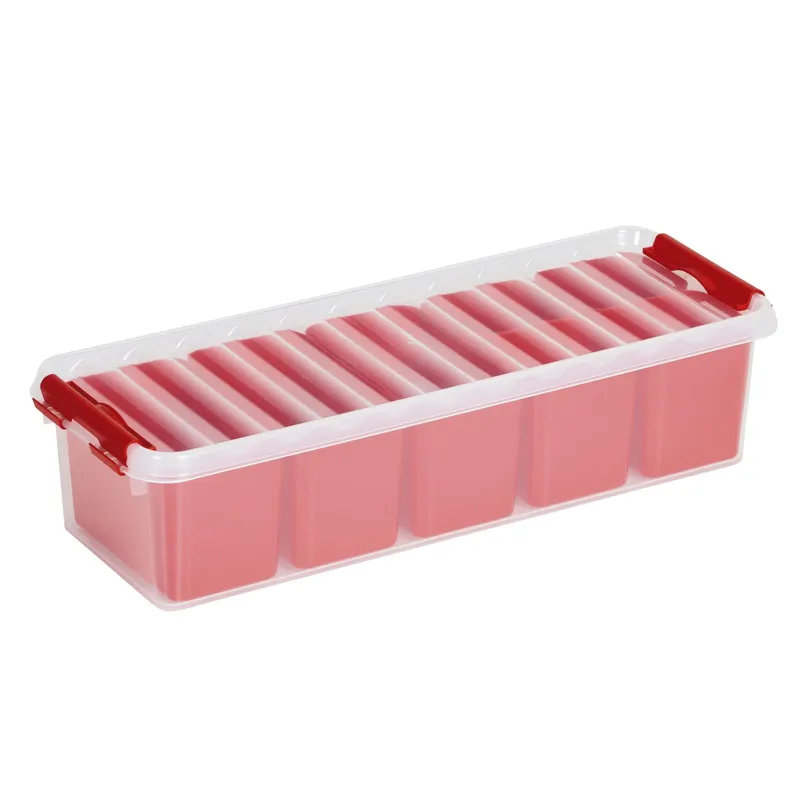Sigma Home Aufbewahrungsbox Q-Line red, Volumen: 3.5 l