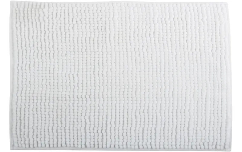 MSV Badteppich Chenille 60 x 90 cm, white