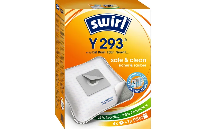 Swirl Staubfilterbeutel Y 293 4 pezzi