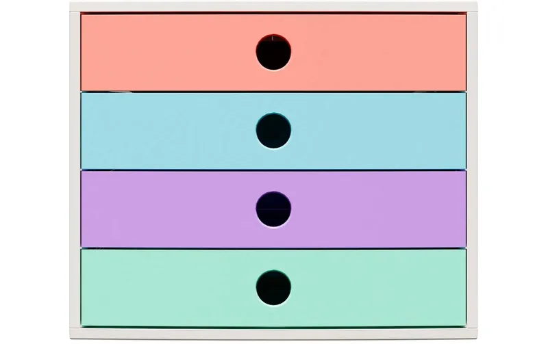 Exacompta Filibox A4+ Candy Tidy 4 Schubladen DIN A4+ Kunsttissu
