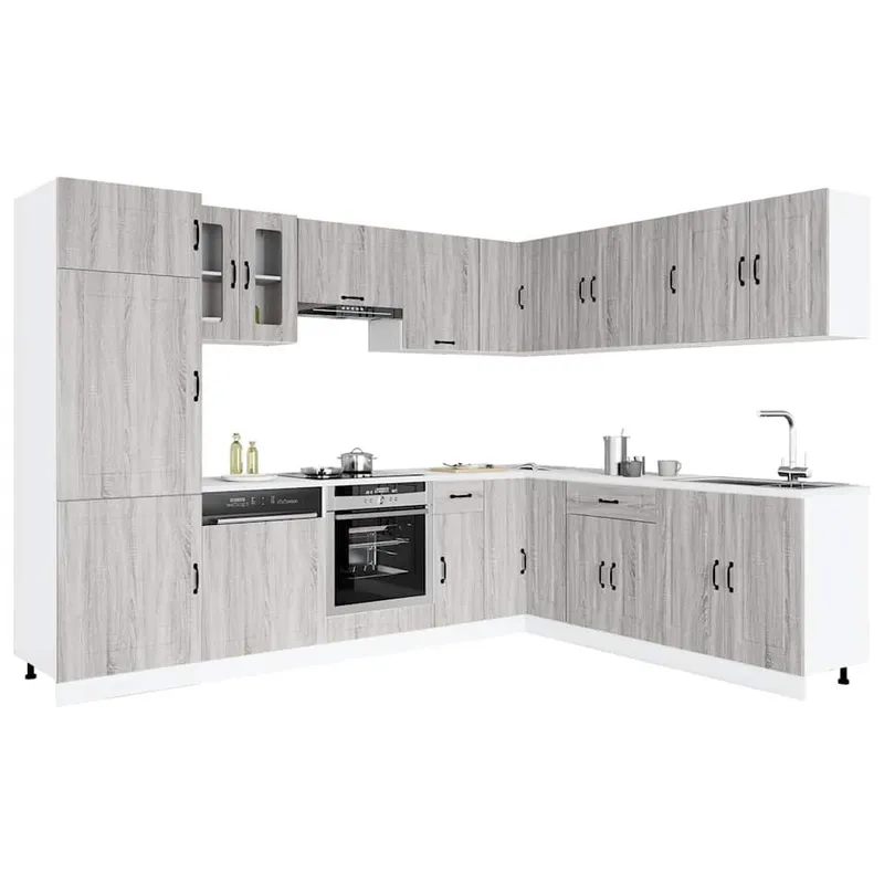 Ensemble d'armoires de cuisine 14 pcs Kalmar bois d'ingénierie